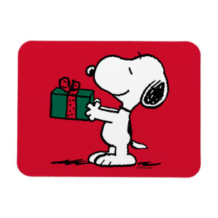 Peanuts   Snoopy Christmas Gift Giver Magnet
