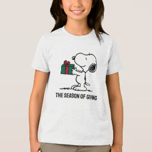 Peanuts   Snoopy Christmas Gift Giver Tri-Blend Shirt