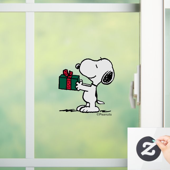 Peanuts | Snoopy Christmas Gift Giver Window Cling (Home)