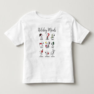 Peanuts Snoopy Christmas Holiday Moods Toddler T-Shirt