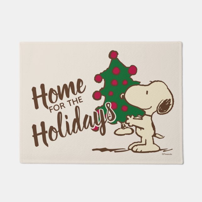 Peanuts | Snoopy Christmas Tree Doormat (Front)