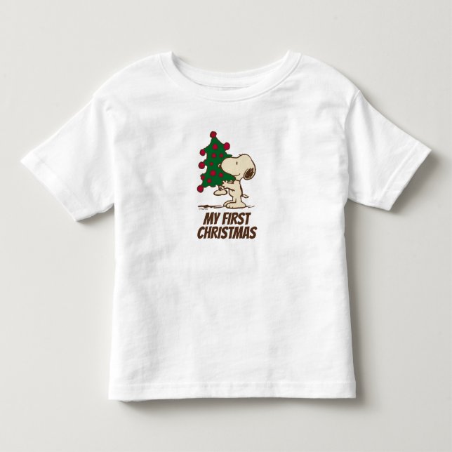 Peanuts | Snoopy Christmas Tree Toddler T-Shirt (Front)