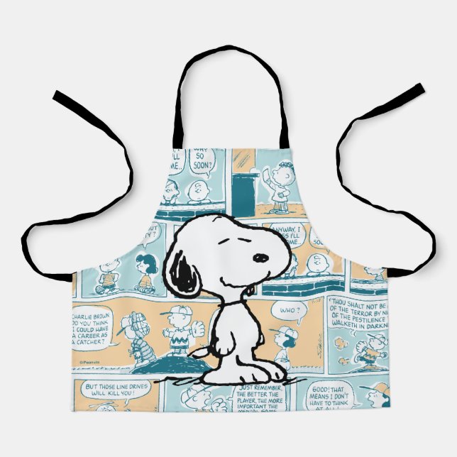 Peanuts | Snoopy Comic Pattern Apron (Front)