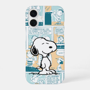 Peanuts Snoopy Comic Pattern iPhone 16 Case