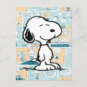 Peanuts   Snoopy Comic Pattern Postcard