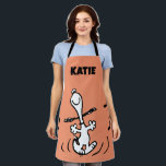 Peanuts | Snoopy Dancing Apron<br><div class="desc">Snoopy is the loveable pet beagle of Charlie Brown in the comic strip Peanuts by Charles M. Schulz. Check out this cute Peanuts design featuring this loveable dog.</div>