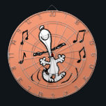 Peanuts | Snoopy Dancing Dartboard<br><div class="desc">Snoopy is the loveable pet beagle of Charlie Brown in the comic strip Peanuts by Charles M. Schulz. Check out this cute Peanuts design featuring this loveable dog.</div>