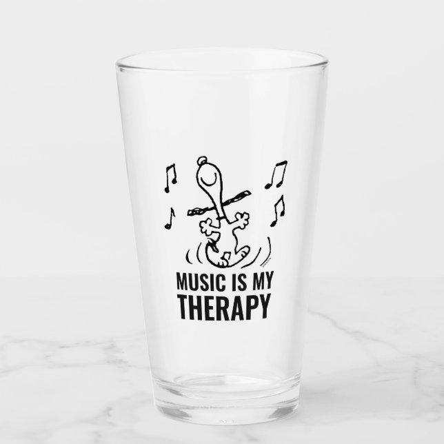 Peanuts | Snoopy Dancing Glass (Front)