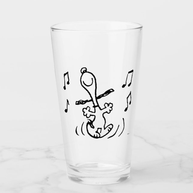 Peanuts | Snoopy Dancing Glass (Front)