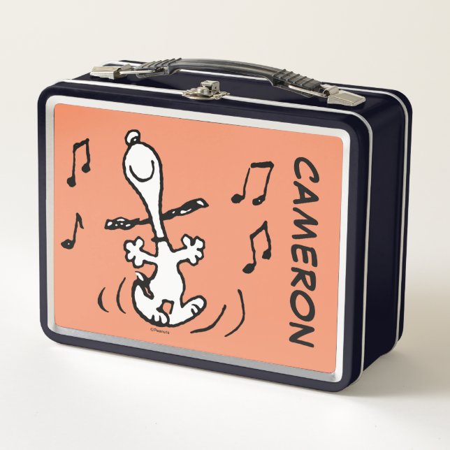 Peanuts | Snoopy Dancing Metal Lunch Box (Front)