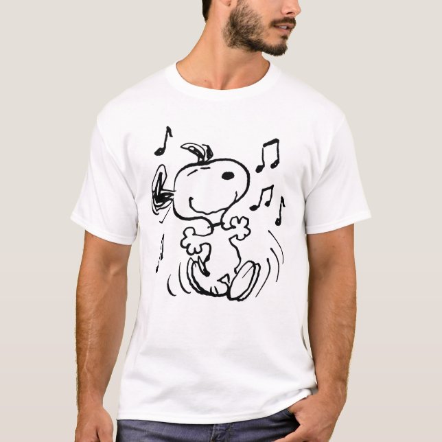 Peanuts Snoopy Dancing T-Shirt (Front)