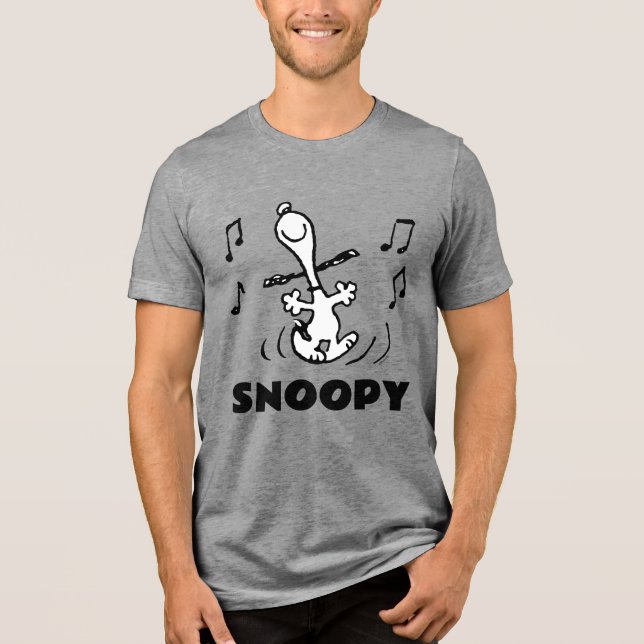 Peanuts | Snoopy Dancing Tri-Blend Shirt (Front)