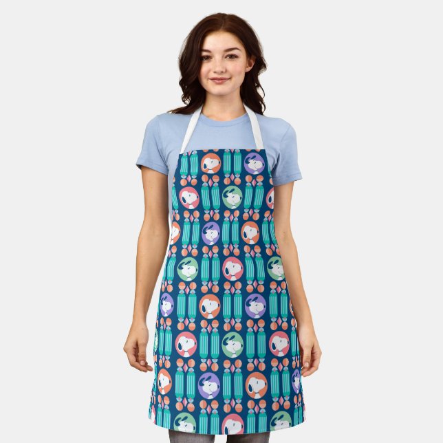 Peanuts | Snoopy Dark Blue Deco Dreams Pattern Apron (Worn)
