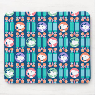 Peanuts   Snoopy Dark Blue Deco Dreams Pattern Mouse Mat