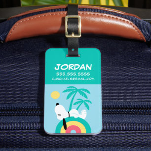 Peanuts   Snoopy Deco Dreams Club Paradiso Luggage Tag