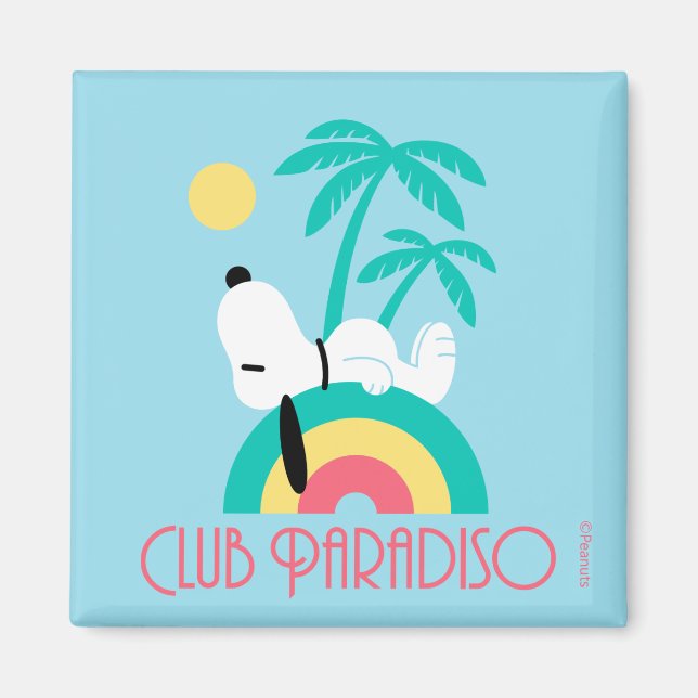 Peanuts | Snoopy Deco Dreams Club Paradiso Magnet (Front)