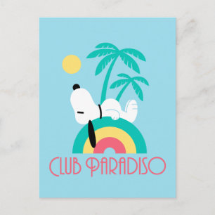 Peanuts   Snoopy Deco Dreams Club Paradiso Postcard