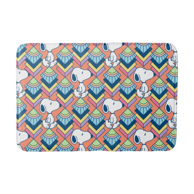 Peanuts | Snoopy Deco Dreams Pattern Bath Mat (Front)
