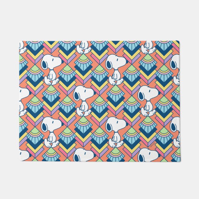 Peanuts | Snoopy Deco Dreams Pattern Doormat (Front)