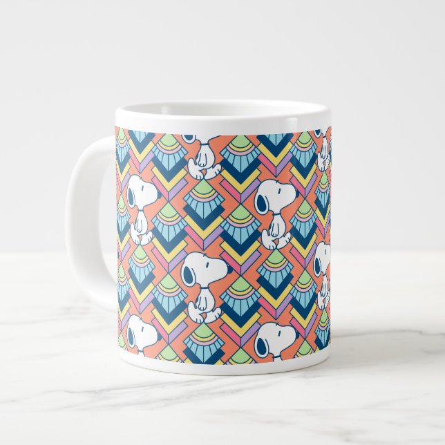 Peanuts | Snoopy Deco Dreams Pattern Large Coffee Mug (Front Left)