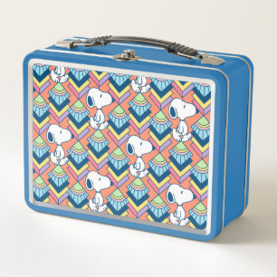 Peanuts   Snoopy Deco Dreams Pattern Metal Lunch Box