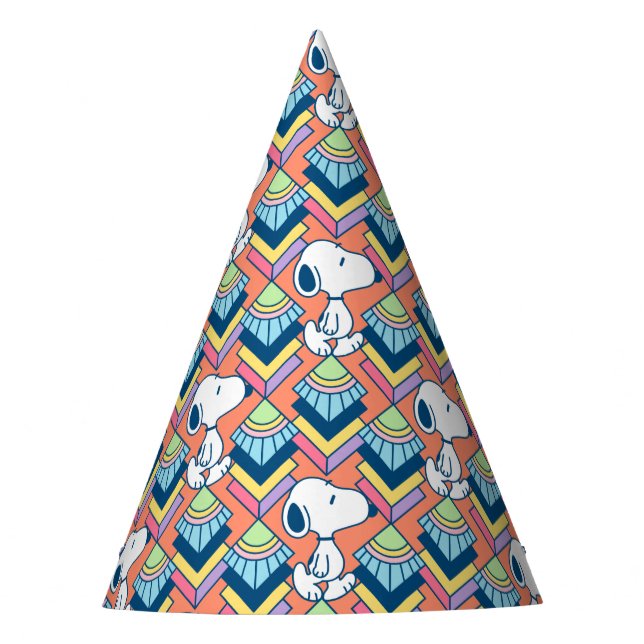 Peanuts | Snoopy Deco Dreams Pattern Party Hat (Front)