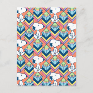 Peanuts   Snoopy Deco Dreams Pattern Postcard