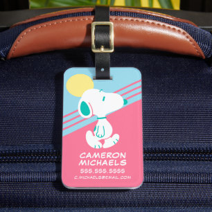 Peanuts   Snoopy Deco Dreams Sun Luggage Tag