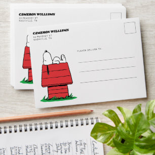 Peanuts Snoopy Dog House Birthday Envelope