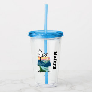 Peanuts   Snoopy Dog House Go Wild Acrylic Tumbler