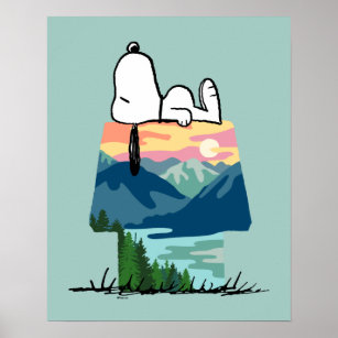 Peanuts   Snoopy Dog House Go Wild Poster