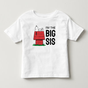 Peanuts Snoopy Dog House   I'm the Big Sister Toddler T-Shirt
