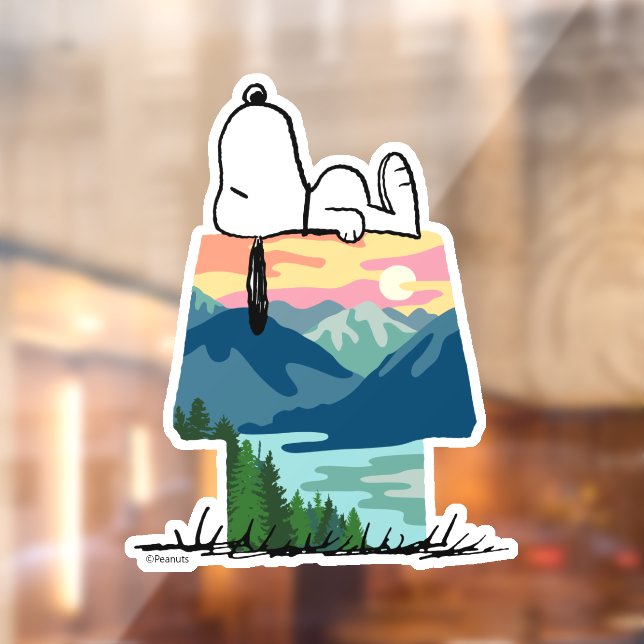 Peanuts | Snoopy Dog House Sunrise Window Cling (Sheet 2)