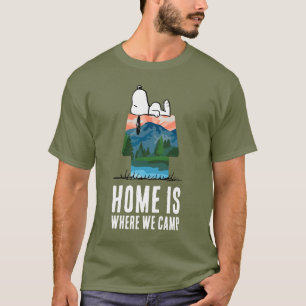 Peanuts   Snoopy Dog Sunset View T-Shirt