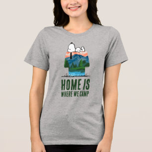 Peanuts Snoopy Dog Sunset View Tri-Blend Shirt