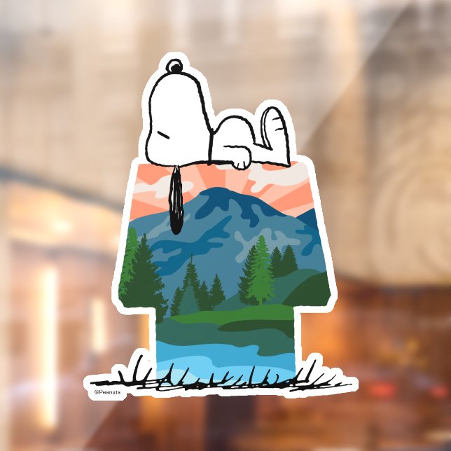 Peanuts | Snoopy Dog Sunset View Window Cling (Sheet 2)