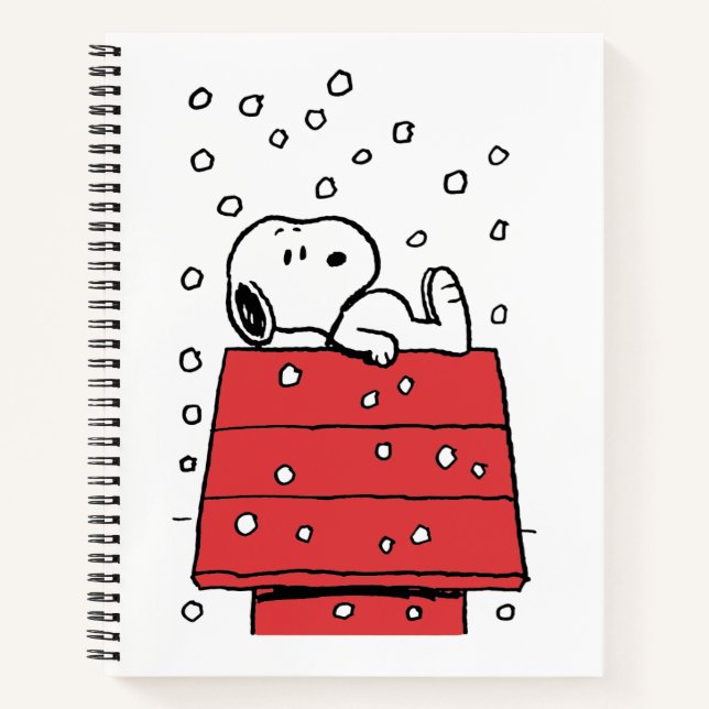 Peanuts | Snoopy Doghouse Snowflakes Notebook (Front)