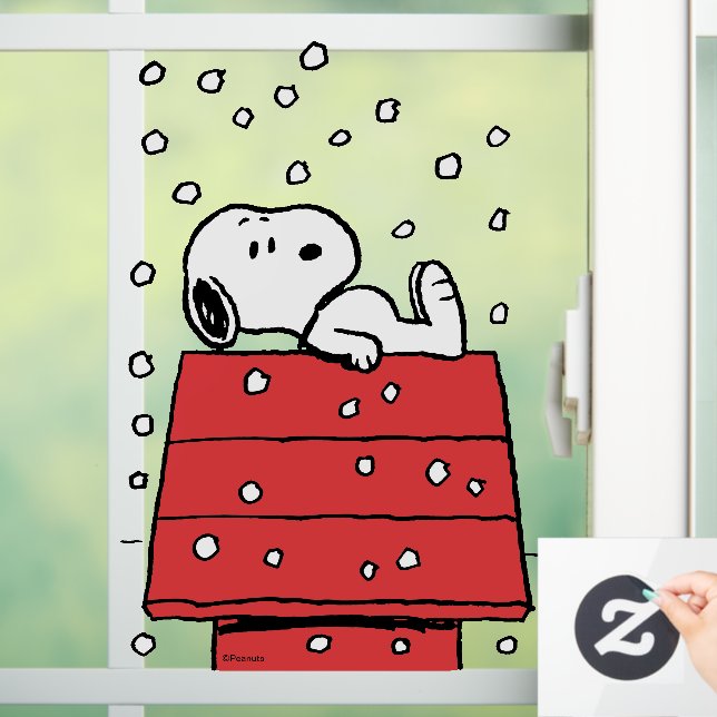 Peanuts | Snoopy Doghouse Snowflakes Window Cling (Home)