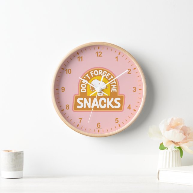 Peanuts | Snoopy Don't Forget the Snacks Clock (Home)