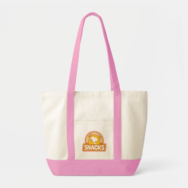 Peanuts | Snoopy Don't Forget the Snacks Tote Bag (Front)