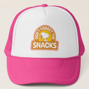 Peanuts Snoopy Don't Forget the Snacks Trucker Hat