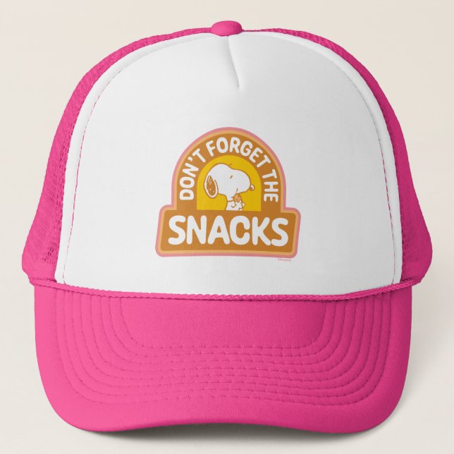 Peanuts | Snoopy Don't Forget the Snacks Trucker Hat (Front)