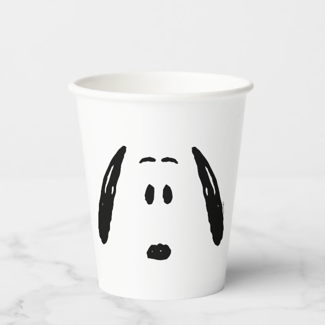 Peanuts | Snoopy Face Paper Cups (Front)