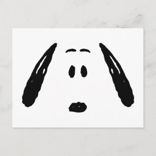 Peanuts Snoopy Face Postcard