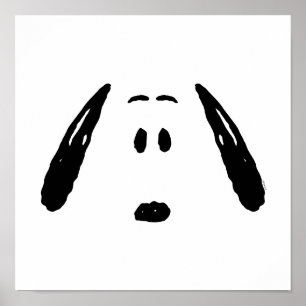 Peanuts Snoopy Face Poster