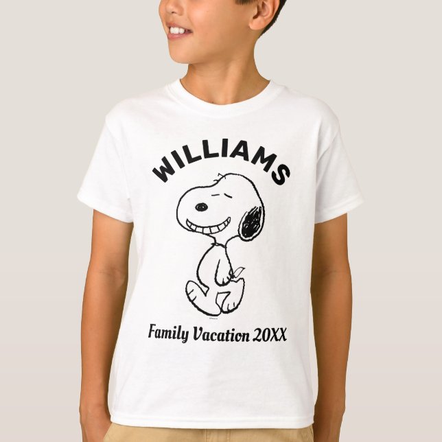 Peanuts | Snoopy Family Vacation T-Shirt (Front)