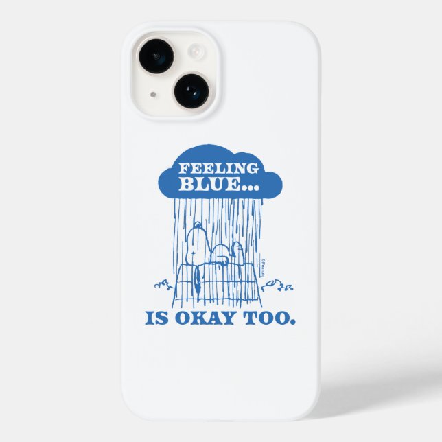 Peanuts | Snoopy Feeling Blue Is OK Too Case-Mate iPhone Case (Back)