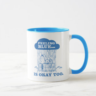 Peanuts   Snoopy Feeling Blue Is OK Too Mug