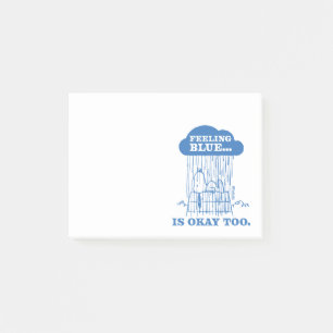 Peanuts   Snoopy Feeling Blue Is OK Too Post-it Notes