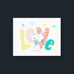 Peanuts | Snoopy Flower Love Canvas Print<br><div class="desc">Add this cute pastel play time design featuring Snoopy to your collection or give as a gift.</div>